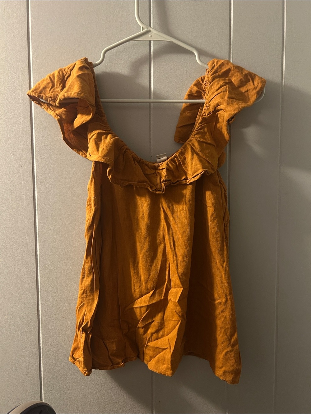 Old Navy Ruffle-Trim Camisole in Mustard Yellow